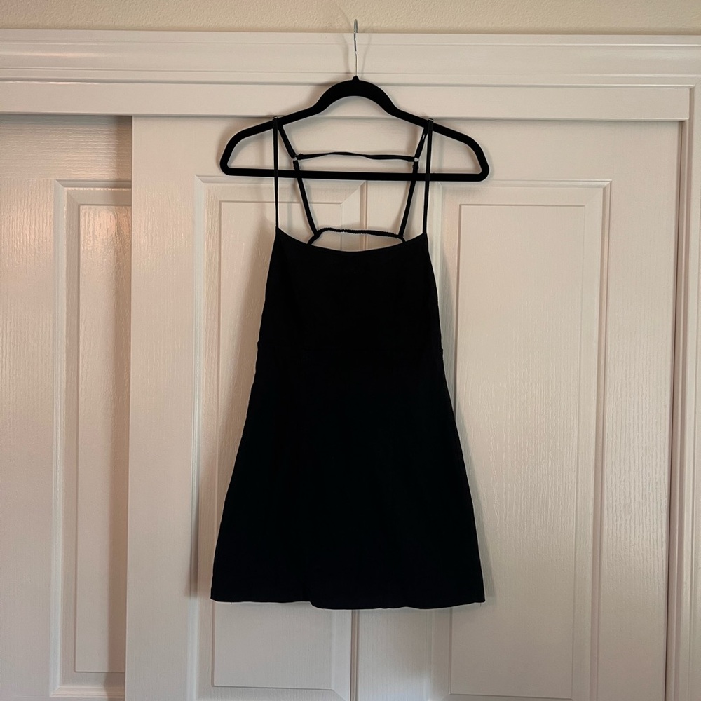 La Hearts Black Mini Dress